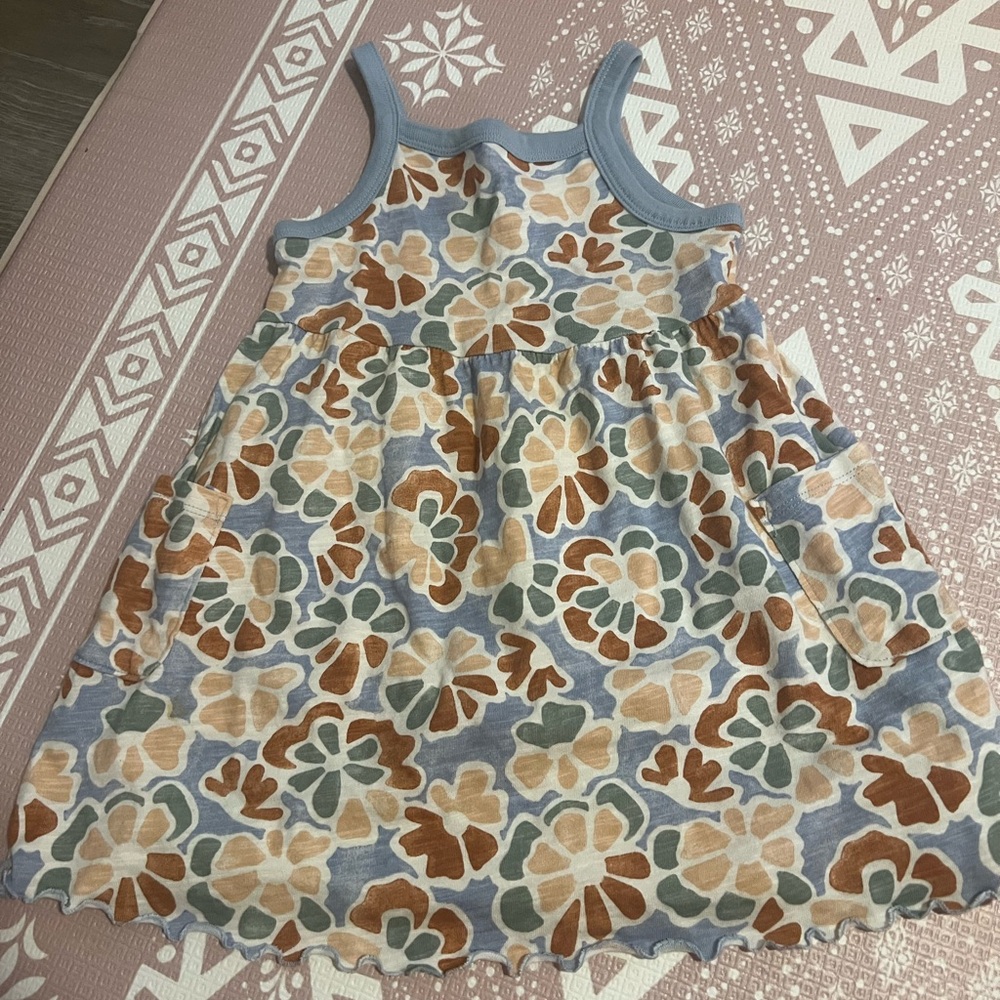 Floral Patterned Kids Dress